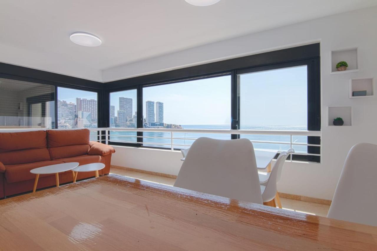 Luminoso Apartamento En Primera Linea De Playa Benidorm Exterior foto